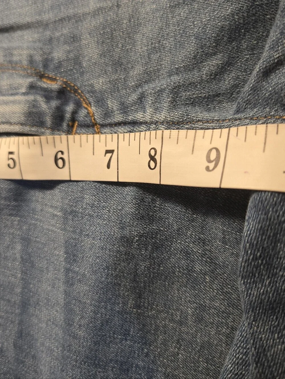 Levi's Womens Blue Denim Shorts Stretch 5-Pocket Size 12